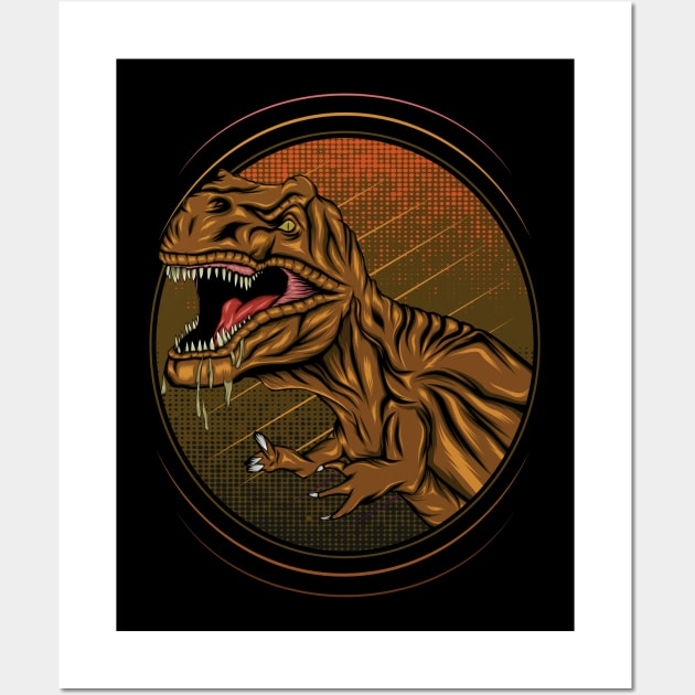 Tyrannosaurus Rex Illustration Wall Art by AGORA studio